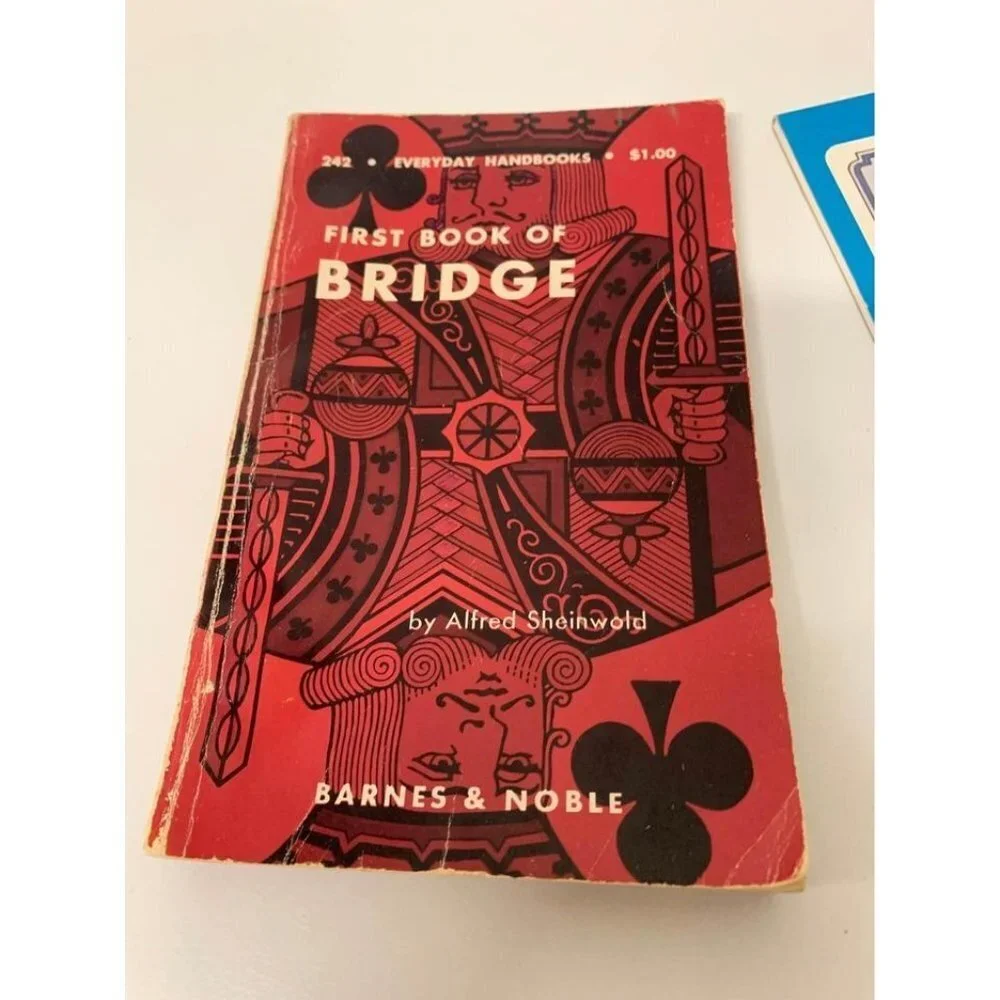 Vintage 1959 Bridge Card Game Book and 4 Scorepads